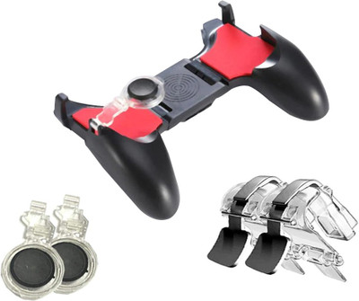 

lifemusic Gamepad Set for PUBG trigger for mobile gamepad 5 in 1|best pubg trigger controller joystick Gaming Accessory Kit(Red, White, Black, For Android, iOS)