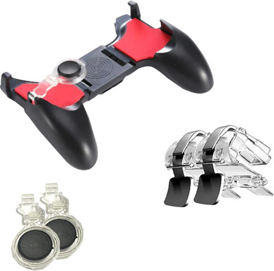

lifemusic Game Control pubg trigger Gamepad Set for PUBG trigger for mobile gamepad 5 in 1|best pubg trigger controller joystick Gaming Accessory Kit(Red, White, Black, For Android, iOS)