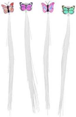 

Rexter Party Wear Color Changing Light Emitting Butterfly Braids Hair Fiber for Evening Parties ( Pack of 4) Hair Accessory Set, Hair Pin, Hair Clip (Multicolor) Hair Accessory Set, Hair Clip, Hair Pin(Multicolor)