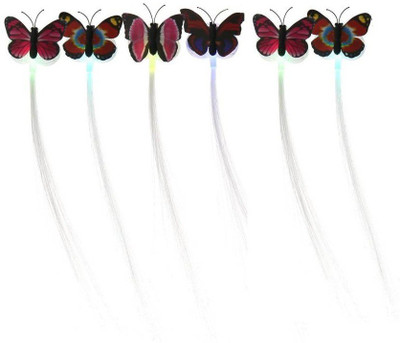 

Rexter Stylish Wear Color Changing Light Emitting Butterfly Braids Hair Fiber for Evening Parties ( Pack of 6) Hair Accessory Set, Hair Pin, Hair Clip (Multicolor) Hair Accessory Set, Hair Clip, Hair Pin(Multicolor)