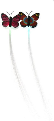 

Rexter New Trend Color Changing Light Emitting Butterfly Braids Hair Fiber for Evening Parties ( Pack of 2) Hair Accessory Set, Hair Pin, Hair Clip (Multicolor) Hair Accessory Set, Hair Clip, Hair Pin(Multicolor)