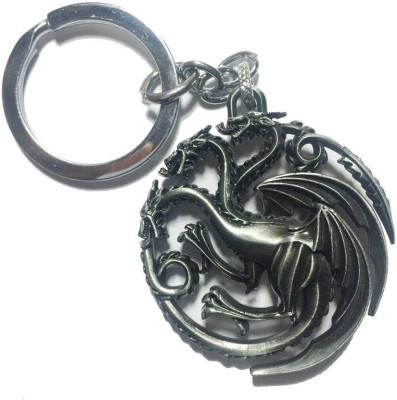 sawan shopping mart 1014Game of thrones House Targaryen Fire and Blood Three-headed Dragon Sigil Key Chain