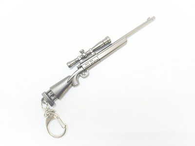 PSYCHE Pubg Props M24 SES Gun 3D Metal Body 120mm Length Key Chain