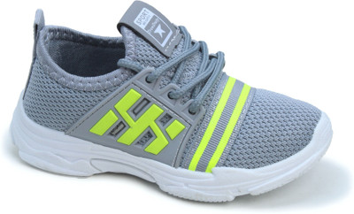 

TrenDuty Boys & Girls Lace Running Shoes(Grey