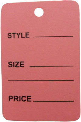 Sadar Shop 1 Part Printed 250 Pcs Paper Label(Pink)