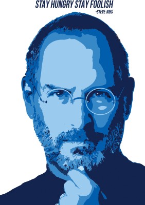 Steve Jobs Motivational Jumbo Art Poster for Room & Office (24 Inch X 36 Inch, Rolled) Multicolor Paper Print(36 inch X 24 inch, Rolled)