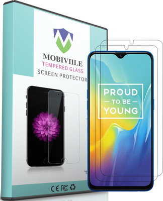 MOBIVIILE Tempered Glass Guard for Gorilla Tempered Glass screen Guard Oppo Realme U1(Pack of 2)
