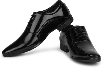 BUWCH Men Formal Party Wear Shoe For Men & Boys Lace Up For Men(Black