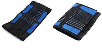 JERN Posture Adjustable Neoprene Double Pull Lumbar Support Lower Back Pain Relief Posture Corrector(Black, Blue)