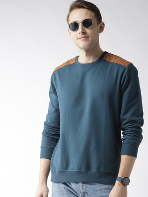 Mast & Harbour Full Sleeve Color Block Men Sweatshirt