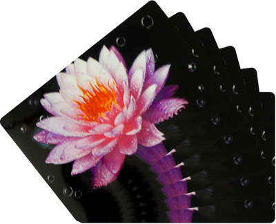 LooMantha Rectangular Pack of 6 Table Placemat(Multicolor, PVC (Polyvinyl Chloride))
