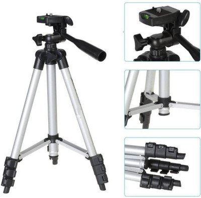 

WDS 3110 Adjustable Tripod(Black, Silver, Supports Up to 1500 g)