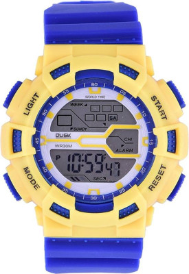 

Skmei DUSK 101 Yellow Blue Digital Sports Watch - For Men