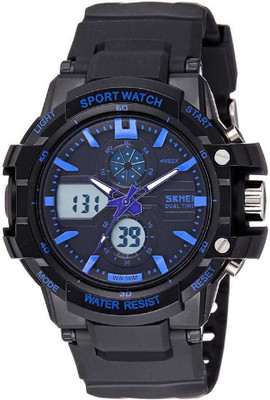 Skmei 0990BLU Rugged Analog Digital Watch For Men Skmei Wrist Watches