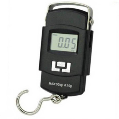 

Gadget Tree Pocket Hanging Luggage Weighing Scale Digital Capacity 50 Kg Hanging Steel Hook Weighing Scale(Black)