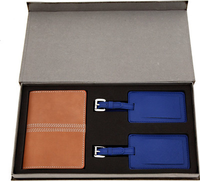 JL Collections Wallet(Beige, Blue)