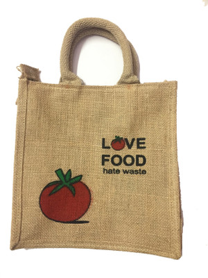 

Marvelous Gifts jute lunch bag Multipurpose Bag(Brown, 12 inch)