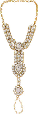 Dhruvi Zinc Gold-plated Ring Bracelet