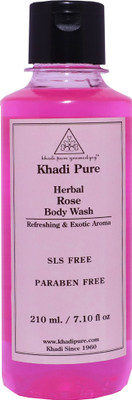 

Khadi Pure Herbal Rose Body Wash SLS-Paraben Free - 210ml(210 ml)