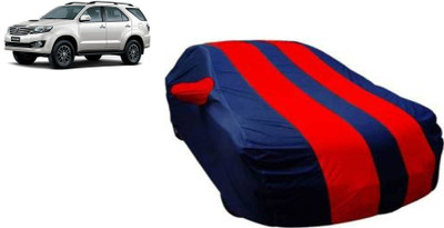 ANLOPE Car Cover For Toyota Fortuner Old (With Mirror Pockets)(Red, Blue)