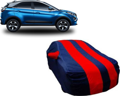 ANLOPE Car Cover For Tata Nexon (With Mirror Pockets)(Red, Blue)