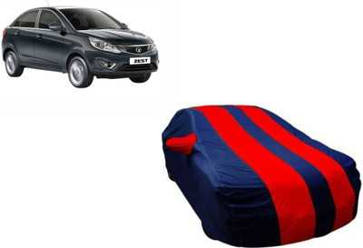 COVERPLANET Car Cover For Tata Zest (With Mirror Pockets)(Blue, Red)