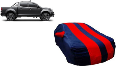 ANLOPE Car Cover For Tata Xenon (With Mirror Pockets)(Red, Blue)