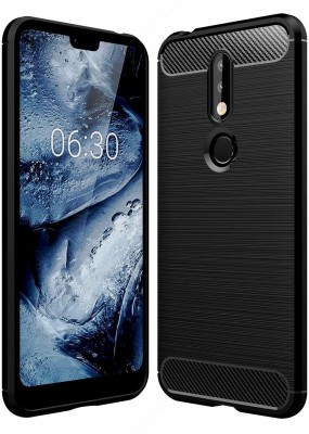 Bodoma Back Cover for Nokia 7.1 Hybrid(Black, Shock Proof, Silicon, Pack of: 1)