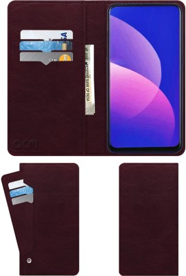 ACM Flip Cover for Oppo F11 Pro(Maroon, Cases with Holder, Pack of: 1)