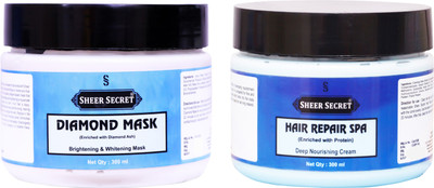 Sheer Secret Diamond Mask 300ml and Hair Spa 300ml(2 Items in the set)