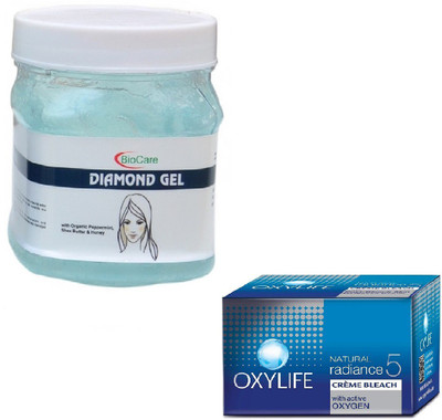 

Biocare DIAMOND GEL 500GM WITH OXYLIFE CREME BLEACH 27GM(Set of 2)