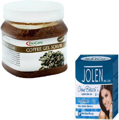 

Biocare COFFEE GEL SCRUB 500GM WITH OXY BLEACH 28GM(Set of 2)