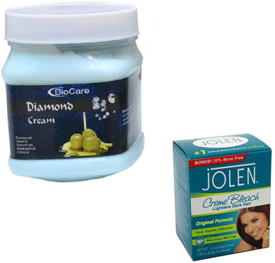 

Biocare DIAMOND CREAM 500GM WITH CREME BLEACH 28GM(Set of 2)