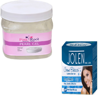 

Pink Root PEARL GEL 500GM WITH OXY BLEACH 28GM(Set of 2)