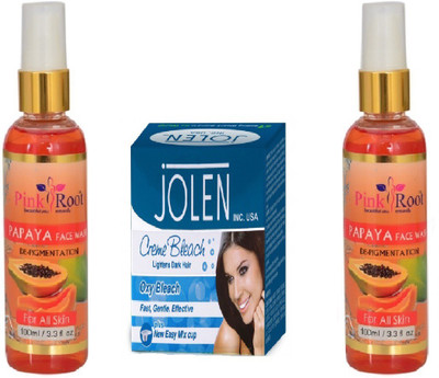

Pink Root PAPAYA FACE WASH 2 PCS WITH OXY BLEACH 28GM(Set of 3)