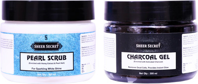 

Sheer Secret Pearl Scrub 300ml and Charcoal Gel 300ml(Set of 2)