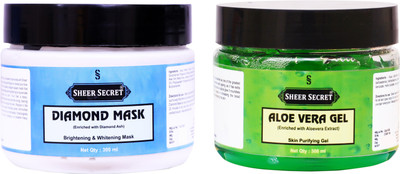 

Sheer Secret Diamond Mask 300ml and Aloe vera Gel 300ml(Set of 2)