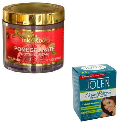 

Pink Root POMEGRANATE SCRUB 100GM WITH CREME BLEACH 28GM(Set of 2)