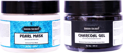 

Sheer Secret Pearl Mask 300ml and Charcoal Gel 300ml(Set of 2)