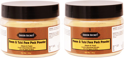 

Sheer Secret Neem & Tulsi Face Pack Powder 150gm (Pack of 2)(Set of 2)