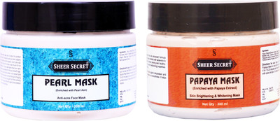 

Sheer Secret Pearl Mask 300ml and Papaya Mask 300ml(Set of 2)