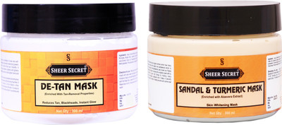 

Sheer Secret De-tan Mask 300ml and Sandal Mask 300ml(Set of 2)