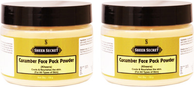 

Sheer Secret Cucumber Face Pack Powder 150gm (Pack of 2)(Set of 2)