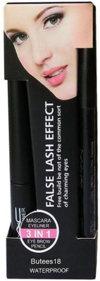 

Butees18 3 in One Eyeliner & Pencil & Mascara(Set of 3)