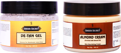 

Sheer Secret De-tan Gel 300ml and Almond Cream 300ml(Set of 2)