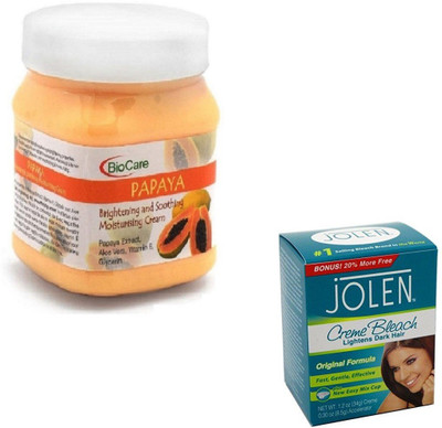 

Biocare PAPAYA CREAM 500GM WITH CREME BLEACH 28GM(Set of 2)
