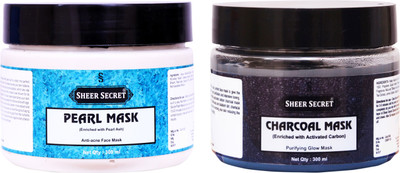 

Sheer Secret Pearl Mask 300ml and Charcoal Mask 300ml(Set of 2)