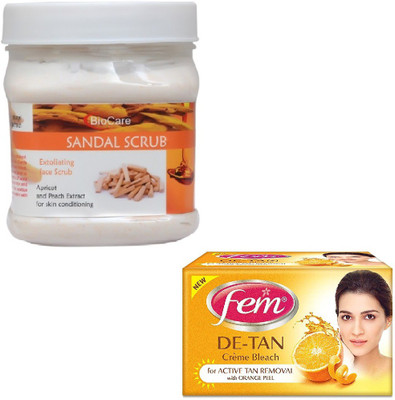 

Biocare SANDAL SCRUB 500GM WITH DE-TAN BLEACH 30GM(Set of 2)