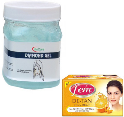 

Biocare DIAMOND GEL 500GM WITH DE-TAN BLEACH 30GM(Set of 2)