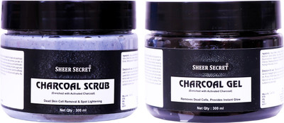 

Sheer Secret Charcoal Scrub 300ml and Charcoal Gel 300ml(Set of 2)
